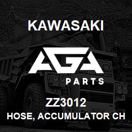 ZZ3012 Kawasaki HOSE, ACCUMULATOR CHARGE | AGA Parts