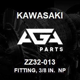 ZZ32-013 Kawasaki FITTING, 3/8 IN. NPT MALE TO BARB | AGA Parts