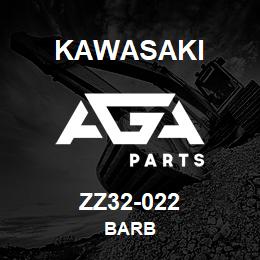 ZZ32-022 Kawasaki BARB | AGA Parts