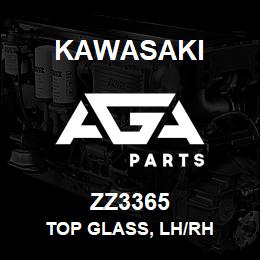 ZZ3365 Kawasaki TOP GLASS, LH/RH | AGA Parts