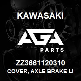 ZZ3661120310 Kawasaki COVER, AXLE BRAKE LINE 80ZIII | AGA Parts