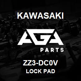 ZZ3-DC0V Kawasaki LOCK PAD | AGA Parts