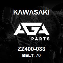 ZZ400-033 Kawasaki BELT, 70 | AGA Parts