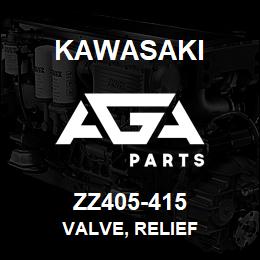 ZZ405-415 Kawasaki VALVE, RELIEF | AGA Parts