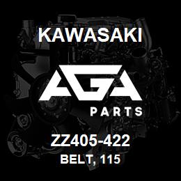 ZZ405-422 Kawasaki BELT, 115 | AGA Parts