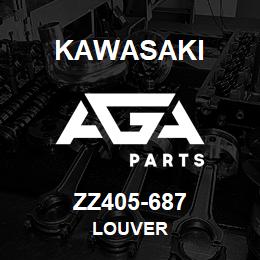 ZZ405-687 Kawasaki LOUVER | AGA Parts