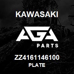 ZZ4161146100 Kawasaki PLATE | AGA Parts