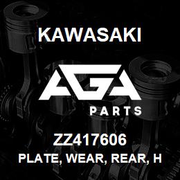 ZZ417606 Kawasaki PLATE, WEAR, REAR, HYD PUMP | AGA Parts