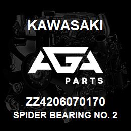 ZZ4206070170 Kawasaki SPIDER BEARING NO. 2 | AGA Parts