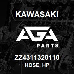 ZZ4311320110 Kawasaki HOSE, HP | AGA Parts