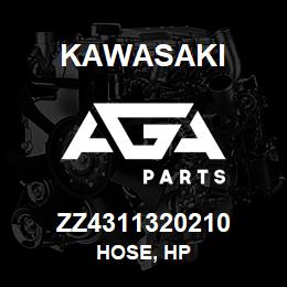 ZZ4311320210 Kawasaki HOSE, HP | AGA Parts