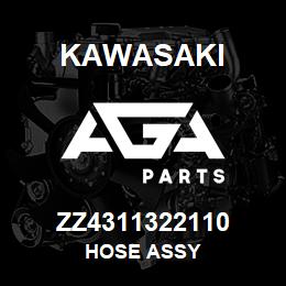 ZZ4311322110 Kawasaki HOSE ASSY | AGA Parts