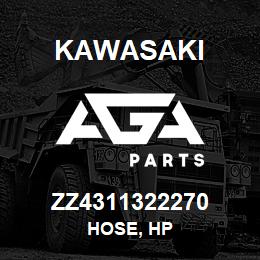 ZZ4311322270 Kawasaki HOSE, HP | AGA Parts