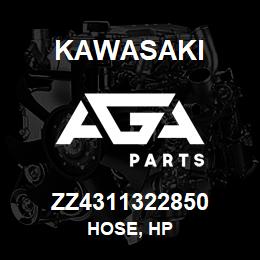 ZZ4311322850 Kawasaki HOSE, HP | AGA Parts