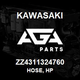 ZZ4311324760 Kawasaki HOSE, HP | AGA Parts