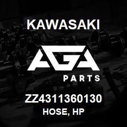 ZZ4311360130 Kawasaki HOSE, HP | AGA Parts