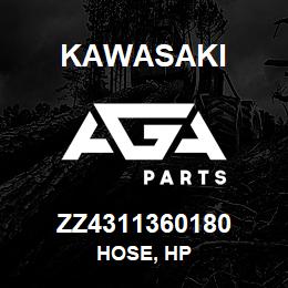 ZZ4311360180 Kawasaki HOSE, HP | AGA Parts