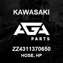 ZZ4311370650 Kawasaki HOSE, HP | AGA Parts