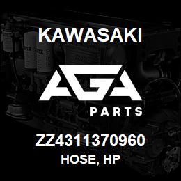 ZZ4311370960 Kawasaki HOSE, HP | AGA Parts