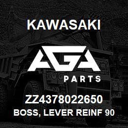 ZZ4378022650 Kawasaki BOSS, LEVER REINF 90ZIII | AGA Parts