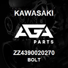 ZZ4390020270 Kawasaki BOLT | AGA Parts