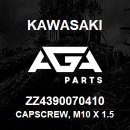 ZZ4390070410 Kawasaki CAPSCREW, M10 X 1.5 X 35 HEX | AGA Parts