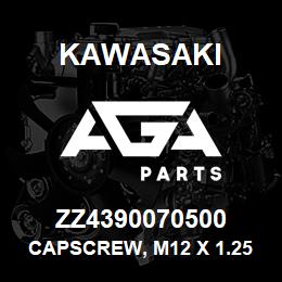 ZZ4390070500 Kawasaki CAPSCREW, M12 X 1.25 X 55 HEX | AGA Parts