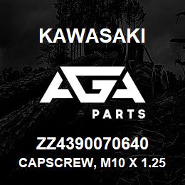 ZZ4390070640 Kawasaki CAPSCREW, M10 X 1.25 X 45 HEX | AGA Parts