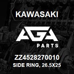 ZZ4528270010 Kawasaki SIDE RING, 26.5X25 | AGA Parts