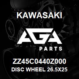 ZZ45C0440Z000 Kawasaki DISC WHEEL 26.5X25 | AGA Parts