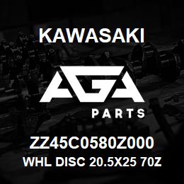 ZZ45C0580Z000 Kawasaki WHL DISC 20.5X25 70ZIII | AGA Parts