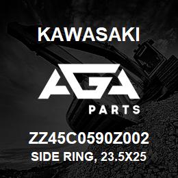 ZZ45C0590Z002 Kawasaki SIDE RING, 23.5X25 | AGA Parts