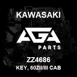 ZZ4686 Kawasaki KEY, 60ZII/III CAB | AGA Parts