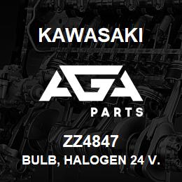 ZZ4847 Kawasaki BULB, HALOGEN 24 V. | AGA Parts