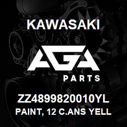 ZZ4899820010YL Kawasaki PAINT, 12 C.ANS YELLOW PRE-ZV-2 | AGA Parts