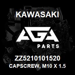 ZZ5210101520 Kawasaki CAPSCREW, M10 X 1.5 X 30 HEX | AGA Parts