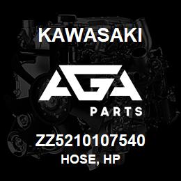 ZZ5210107540 Kawasaki HOSE, HP | AGA Parts