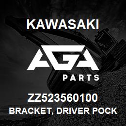 ZZ523560100 Kawasaki BRACKET, DRIVER POCKET | AGA Parts