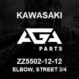 ZZ5502-12-12 Kawasaki ELBOW, STREET 3/4 | AGA Parts