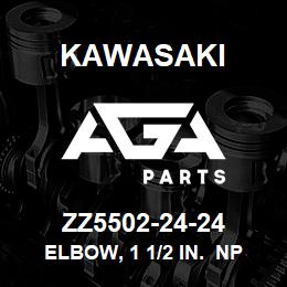 ZZ5502-24-24 Kawasaki ELBOW, 1 1/2 IN. NPT 90 STR | AGA Parts