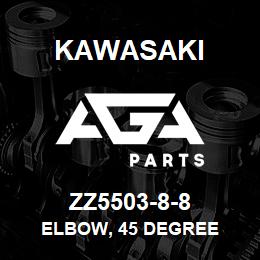 ZZ5503-8-8 Kawasaki ELBOW, 45 DEGREE | AGA Parts