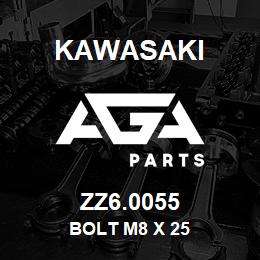 ZZ6.0055 Kawasaki BOLT M8 X 25 | AGA Parts