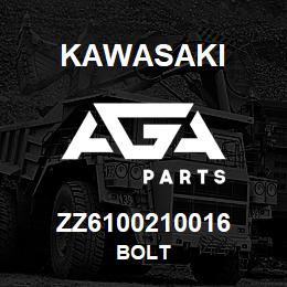 ZZ6100210016 Kawasaki BOLT | AGA Parts