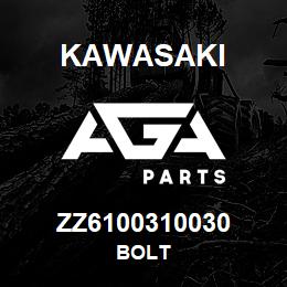 ZZ6100310030 Kawasaki BOLT | AGA Parts