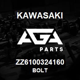 ZZ6100324160 Kawasaki BOLT | AGA Parts