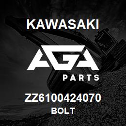 ZZ6100424070 Kawasaki BOLT | AGA Parts