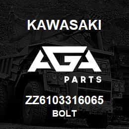 ZZ6103316065 Kawasaki BOLT | AGA Parts