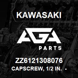 ZZ6121308076 Kawasaki CAPSCREW, 1/2 IN. - 13X3" GRD 8B | AGA Parts