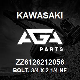 ZZ6126212056 Kawasaki BOLT, 3/4 X 2 1/4 NF G8 | AGA Parts