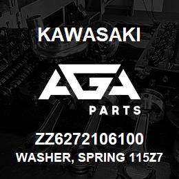 ZZ6272106100 Kawasaki WASHER, SPRING 115Z7 135ZV-2 | AGA Parts